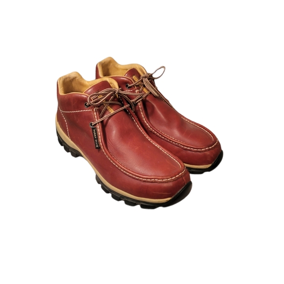 Perry Ellis America Progress High Leather Boots/Size 13 Chukka Boots Lace Up Y2K - Picture 7 of 11